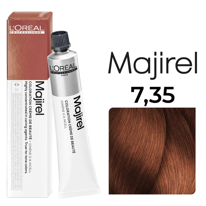 L'Oréal Professionnel MAJIREL 7,35 MITTELBLOND GOLD MAHAGONI, 50 ml