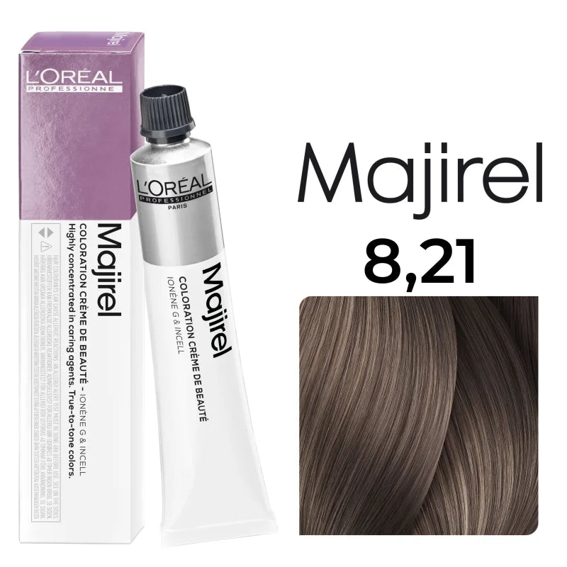 L'Oréal Professionnel MAJIREL 8,21 HELLBLOND IRISÉ ASCH, 50 ml