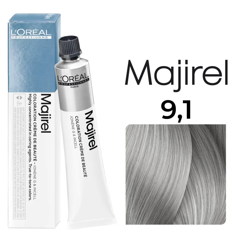 L'Oréal Professionnel MAJIREL 9,1 SEHR HELLES BLOND ASCH, 50 ml