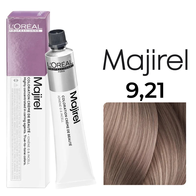 L'Oréal Professionnel MAJIREL 9,21 SEHR HELLES BLOND IRISÉ ASCH, 50 ml