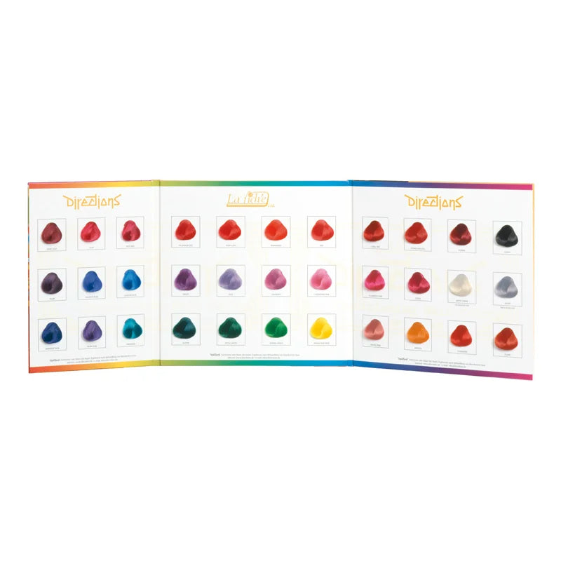 Directions Farbkarte Strähnensynfonie 46 Farben