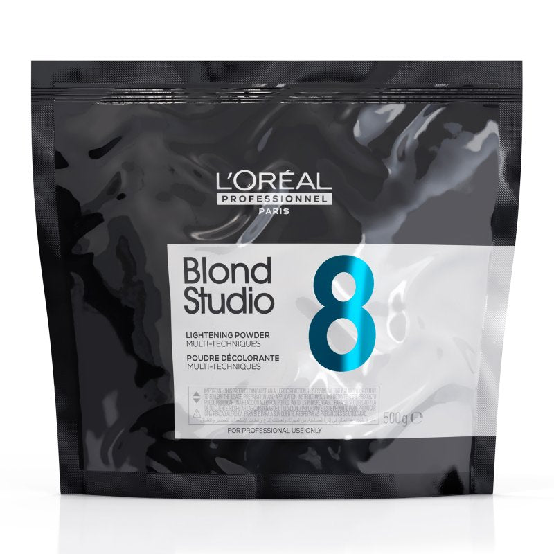 L'Oréal Professionnel BLOND STUDIO 8 Multi-Technique Bleaching Powder with Integrated Bonder, 500g