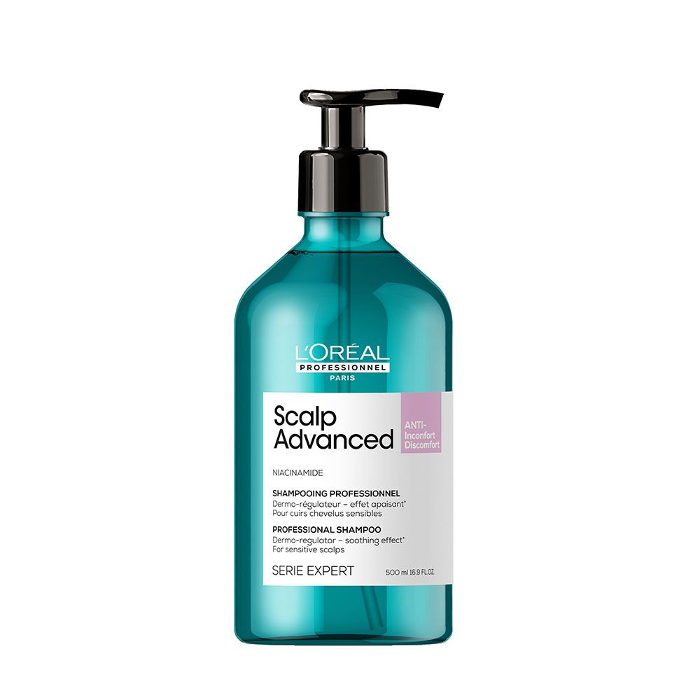 L'Oréal Professionnel Serie Expert Scalp Advanced Anti-Discomfort Dermo-Regulator Shampoo, 500 ml Refill