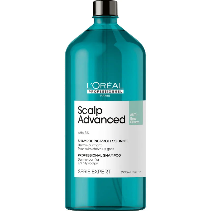 L'Oréal Professionnel Serie Expert Scalp Advanced Anti-Oiliness Dermo-Purifier Shampoo, 1500 ml