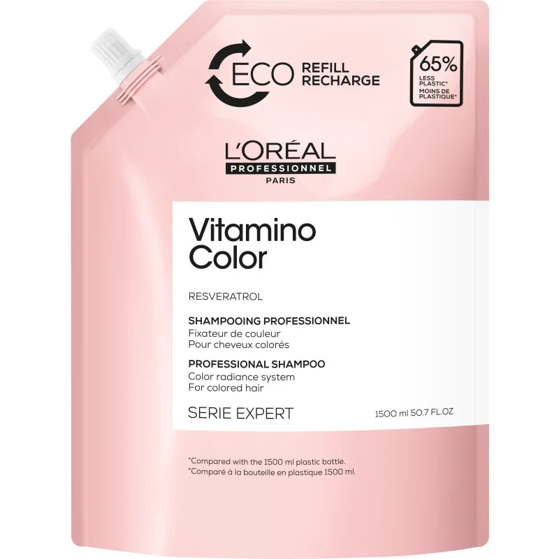 L'Oréal Professionnel Serie Expert Vitamino Color Shampoo Refill, 1500 ml