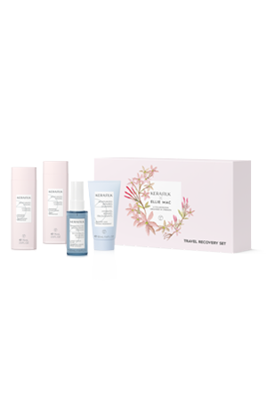 KERASILK TRAVEL SET (Shampoo (75 ml), Conditioner (75 ml), Filler (50 ml), Mask (50 ml))
