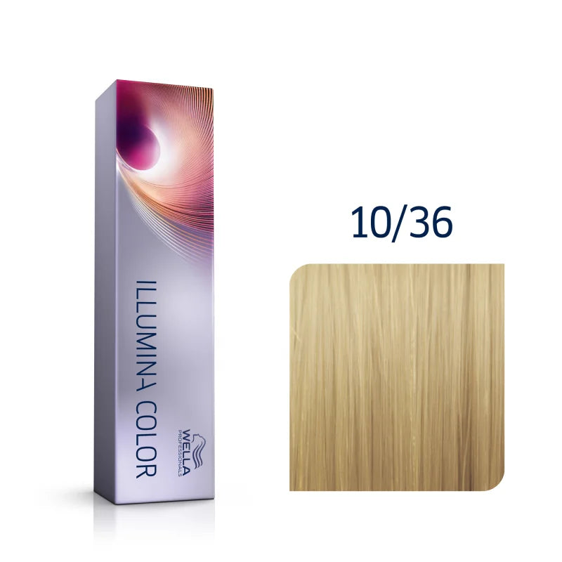 Wella Illumina Color 10/36 hell-lichtblond gold-violett 60 ml