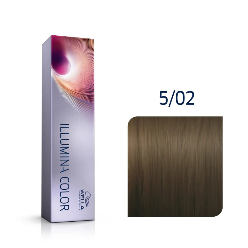 Wella Illumina Color 5/02 Hellbraun Natur Matt 60 ml