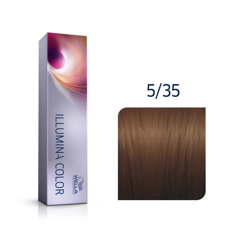 Wella Illumina Color 5/35 hellbraun gold-mahagoni 60 ml