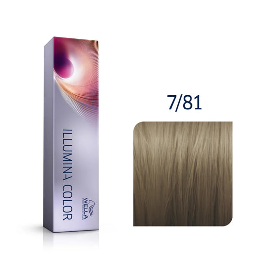 Wella Illumina Color 7/81 mittelblond perl-asch 60 ml