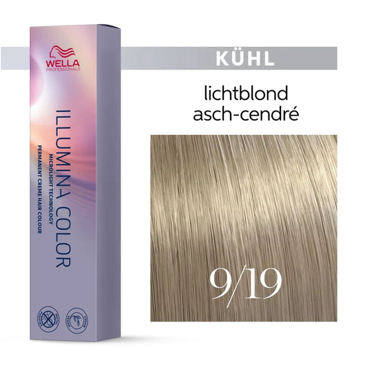 Wella Illumina Color 9/19 lichtblond asch cendrè 60 ml