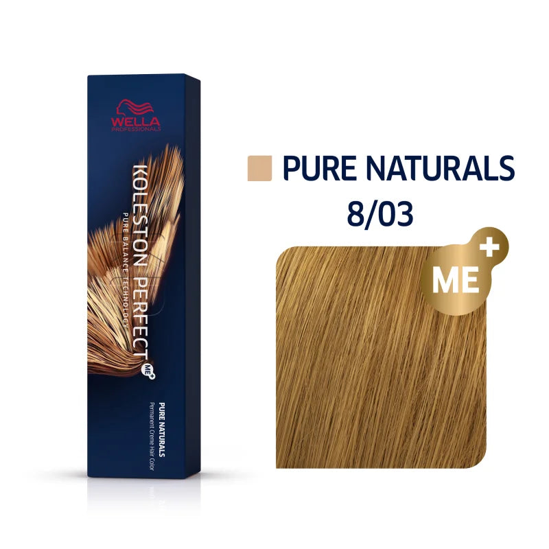 Wella Koleston Perfect Pure Naturals Haarfarbe Hellblond Natur Gold 8/03 60 ml