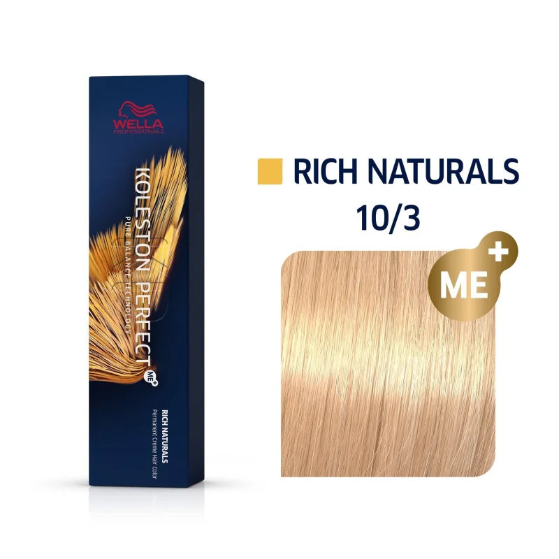 Wella Koleston Perfect Rich Naturals Haarfarbe Hell-Lichtblond Gold 10/3 60 ml