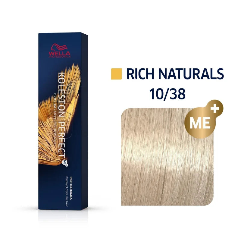 Wella Koleston Perfect Rich Naturals Haarfarbe Hell-Lichtblond Gold Perl 10/38 60 ml