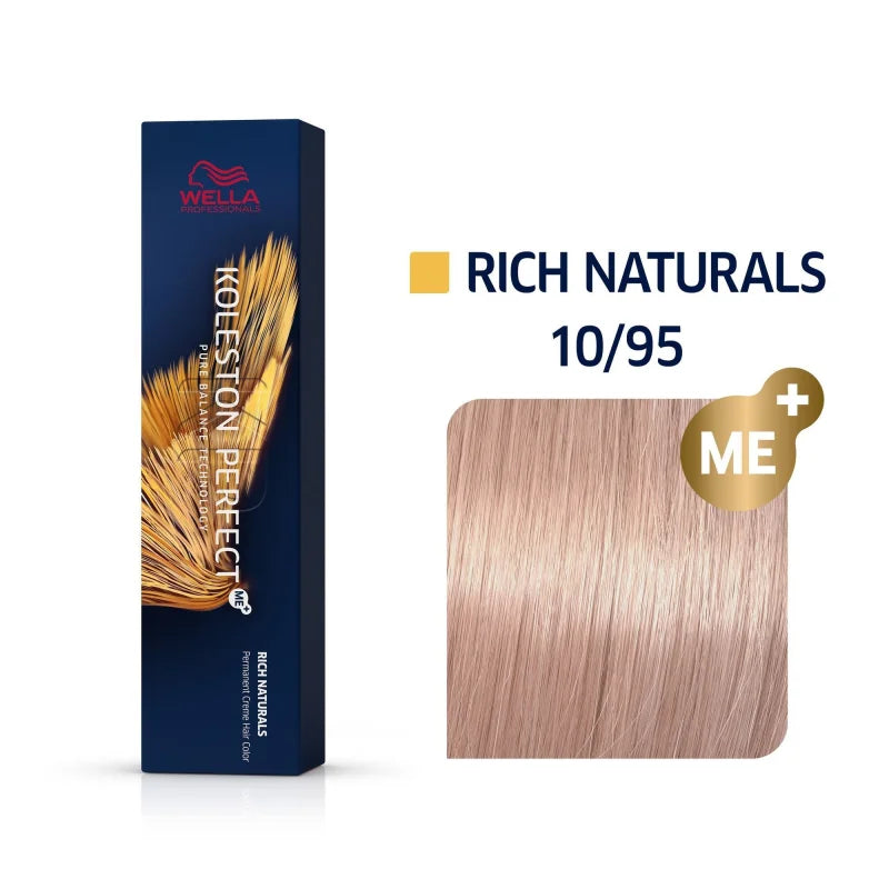 Wella Koleston Perfect Rich Naturals Haarfarbe Hell-Lichtblond Cendré Mahagoni 10/95 60 ml