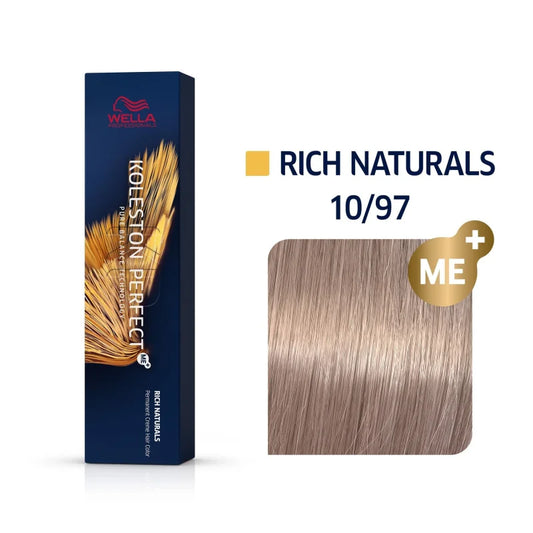 Wella Koleston Perfect Rich Naturals Haarfarbe Hell-Lichtblond Cendré Braun 10/97 60 ml