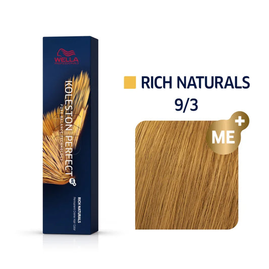 Wella Koleston Perfect Rich Naturals Haarfarbe Lichtblond Gold 9/3 60 ml