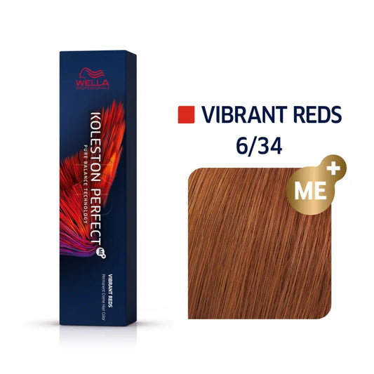 Wella Koleston Perfect Vibrant Reds Haarfarbe Dunkelblond Gold Rot 6/34 60 ml