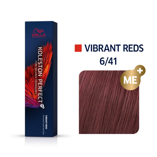 Wella Koleston Perfect Vibrant Reds Haarfarbe Dunkelblond Rot Asch 6/41 60 ml