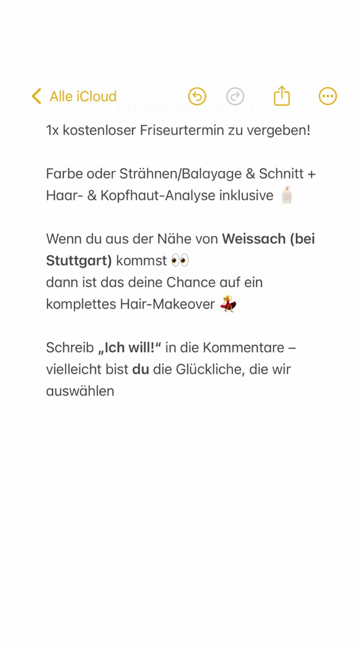 Standbild aus Chrissys Video