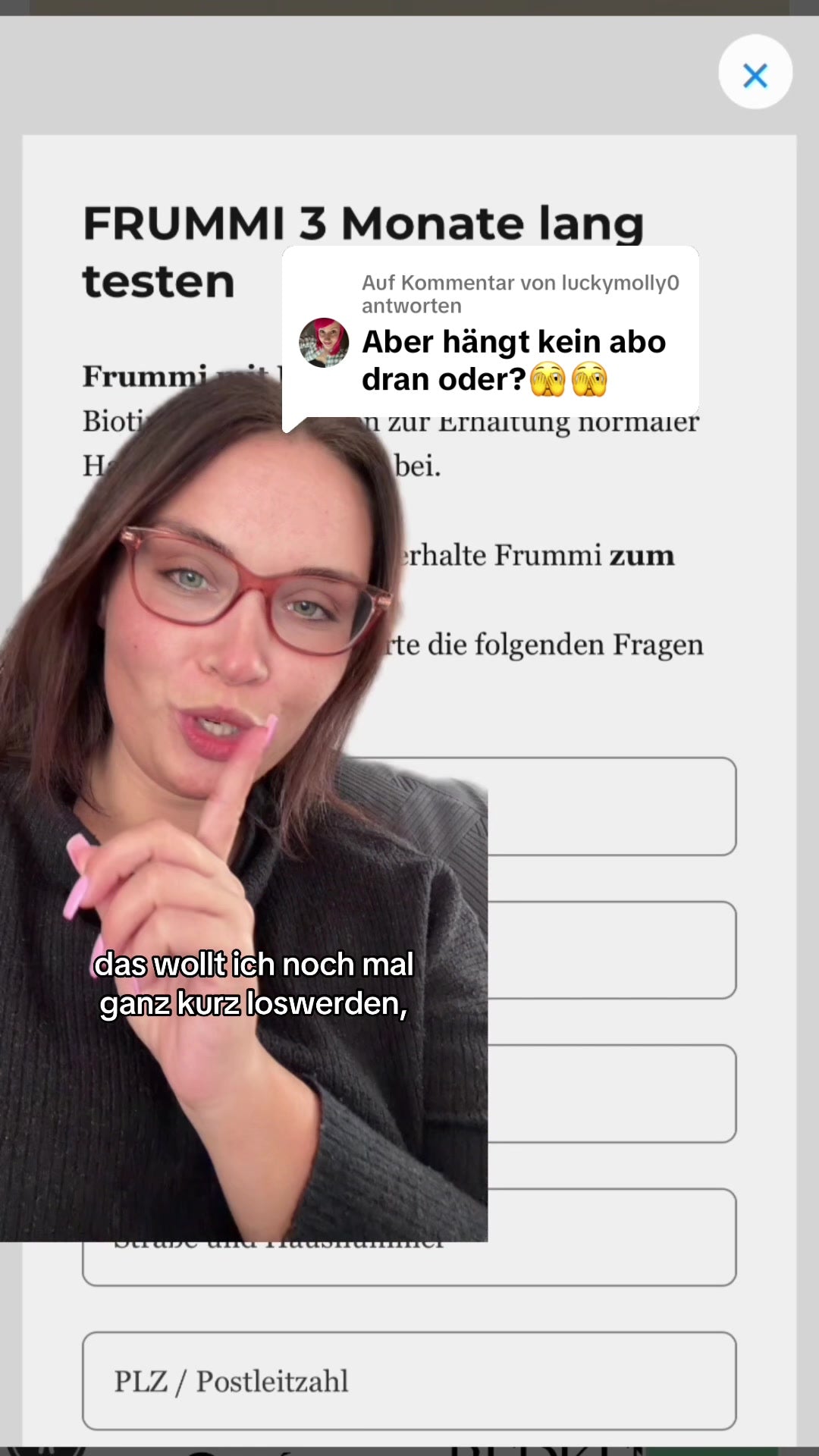 Standbild aus Chrissys Video