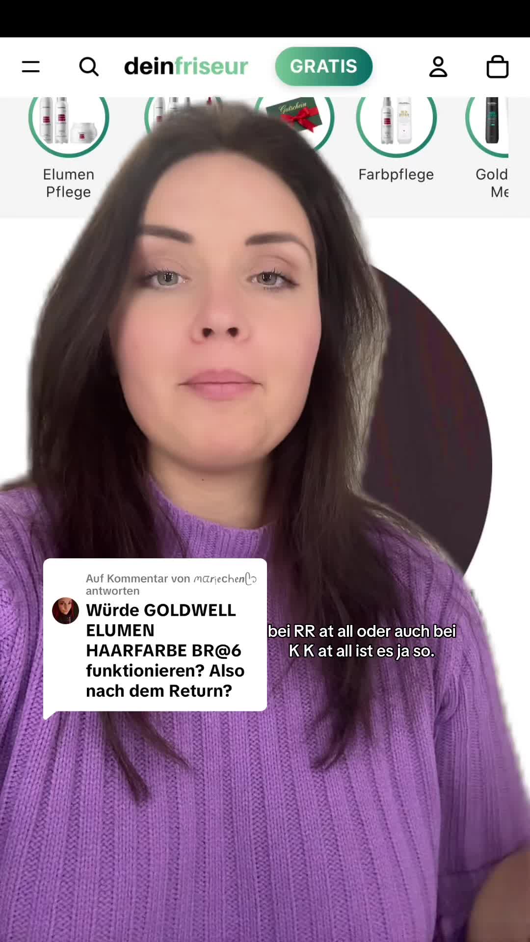 Standbild aus Chrissys Video