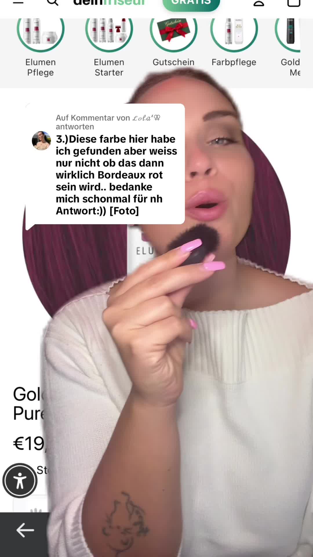 Standbild aus Chrissys Video