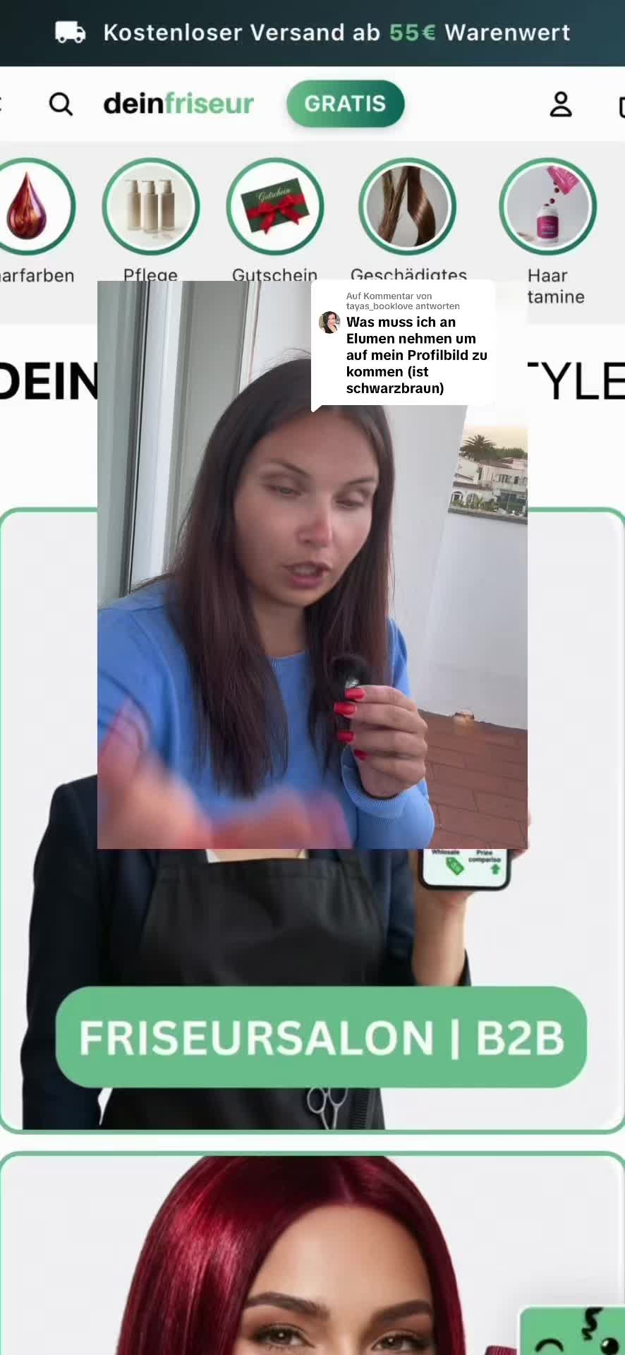 Standbild aus Chrissys Video