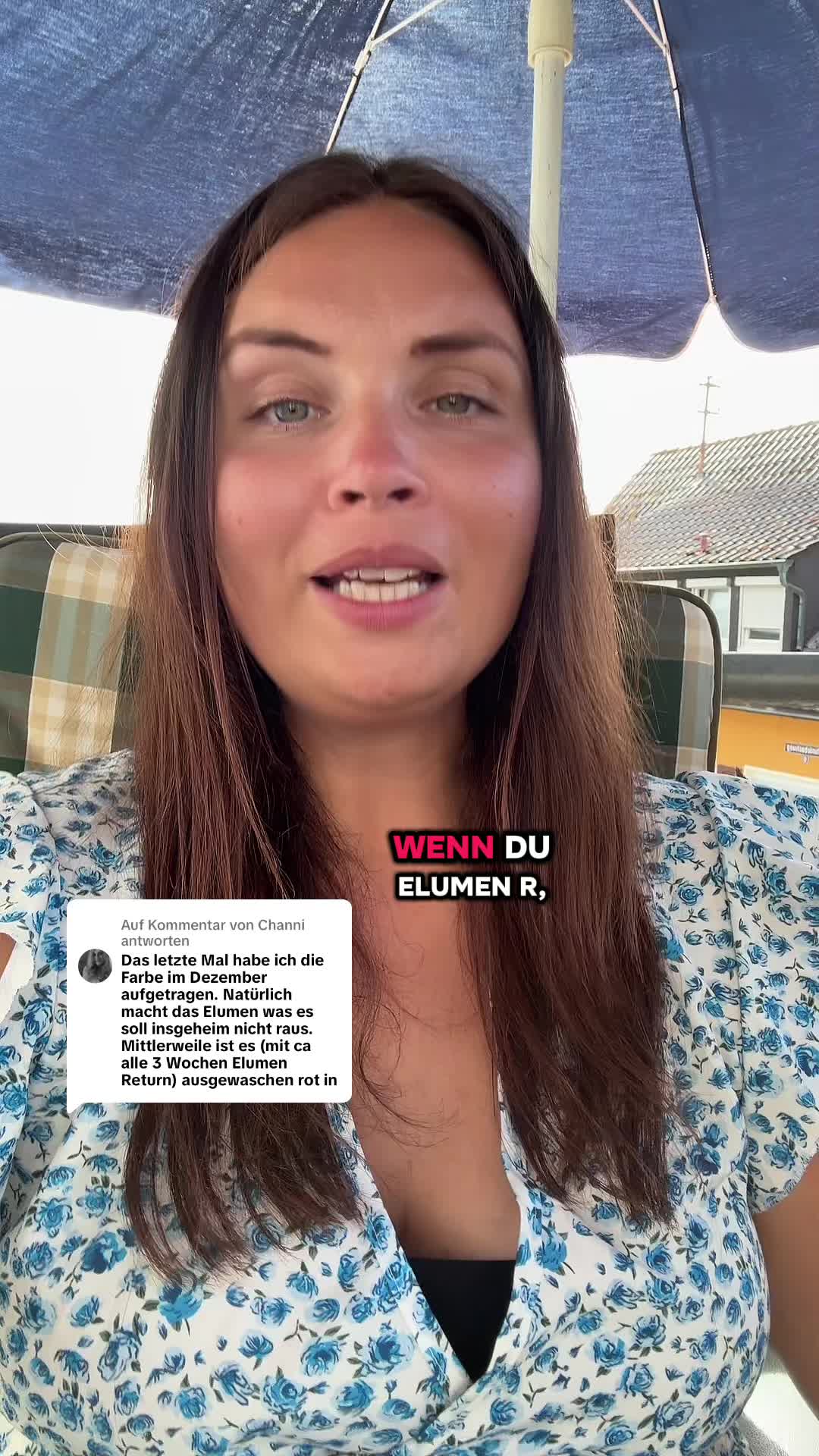 Standbild aus Chrissys Video