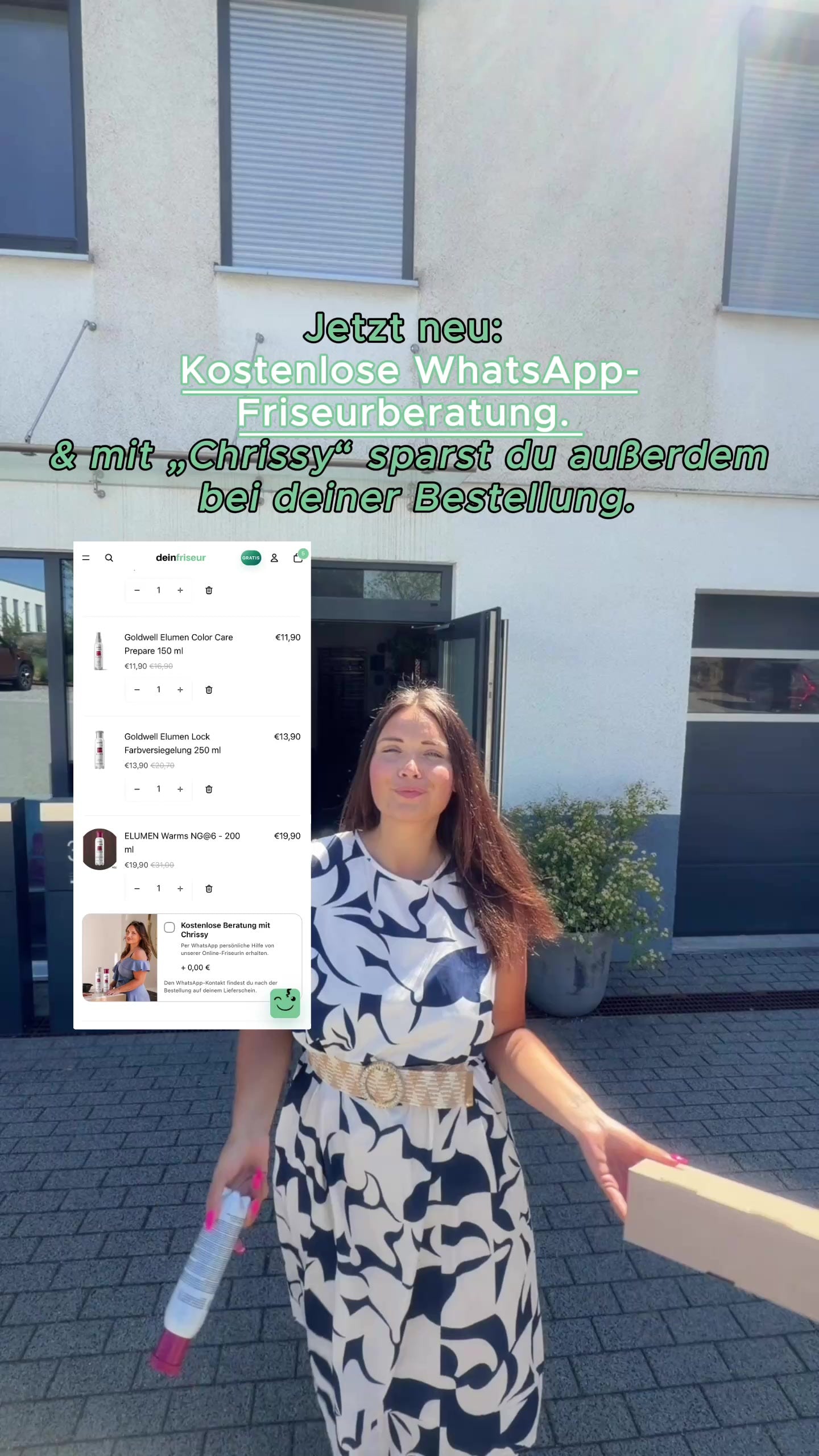 Standbild aus Chrissys Video